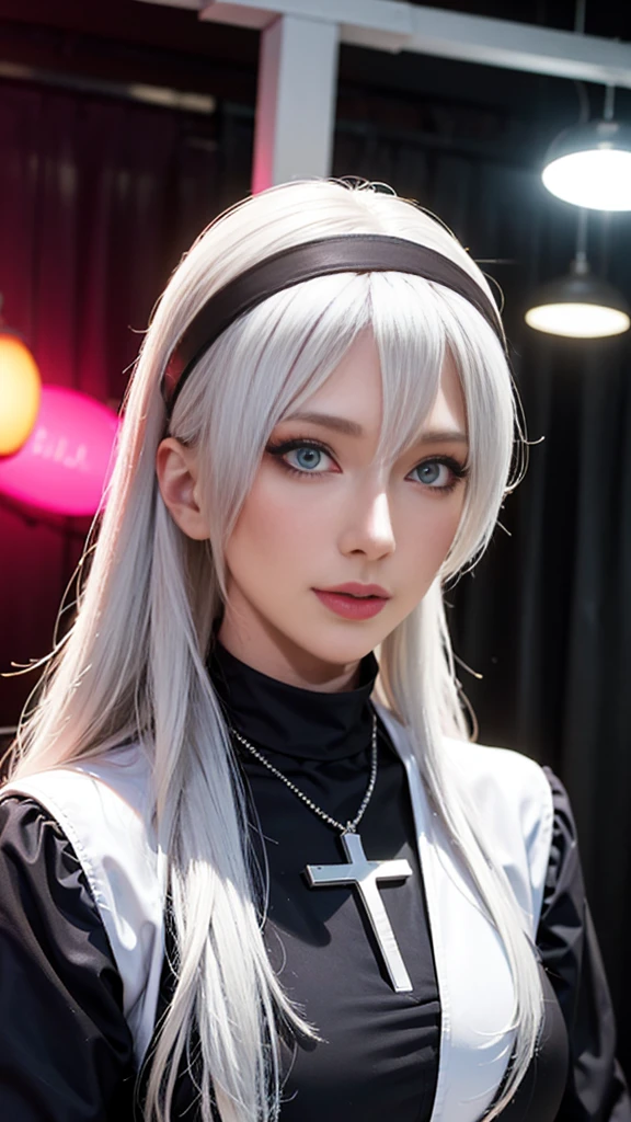 1girl,beautiful vintage color, instagram (photorealistic, high resolution:1.4), ((puffy eyes)), looking at viewer, , full body (8k, RAW photo, best quality, masterpiece:1.2), (realistic, photo-realistic:1.37),(sharp focus:1.2), professional lighting, photon mapping, radiosity, physically-based rendering, (pale skin:1.2),(small breasts:1.2), looking at viewer, (middle hair:1.5), portrait, purple eyes, (sliver hair:1.1),bangs, (simple background:1.4), solo, upper body, realistic,(masterpiece:1.4),(best quality:1.4),(shiny skin),fashi-girl,makeup,smile(skinny,closed mouth,shy :1.3) ,(standing,black Stewardess uniform,Necromancer:1.1),medium bust,sexy pose ,