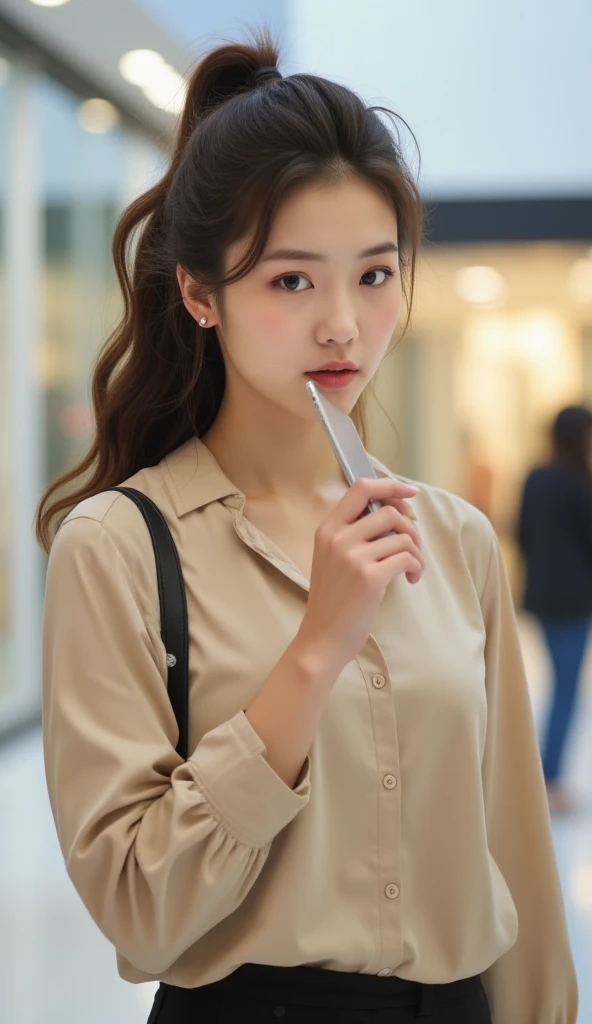 Highest quality,Japanese Idols, Short Bob Hair、bangs、Award-winning photo, Very detailed, Edge Orgasm, Face Focus, (No makeup), (Woman with open mouth and closed eyes ), Age 30、Black Hair、 News anchor、Glowing Skin,From below、Realistic nostrils、Browsing Caution,Shortcuts、Big Breasts、Vibrator prank in public, 公共の場でのBig Breasts女性, She leaned back., (She closed her eyes), she yawns,  She wants you to stop using vibrators
