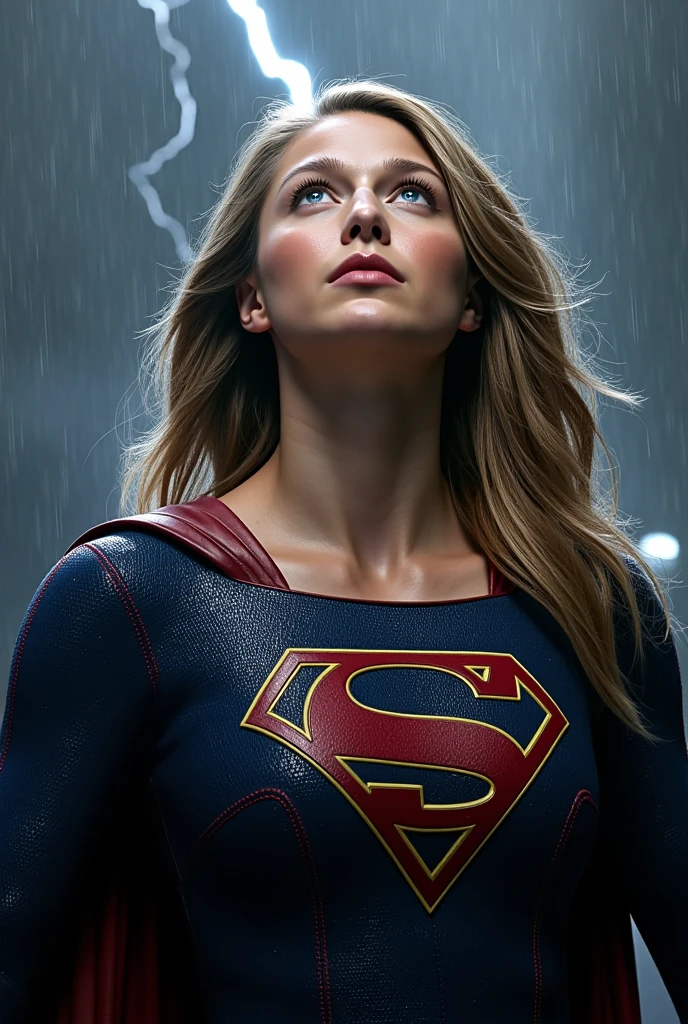 supergirl costume, a photo of sks woman, ((detailed face)), ((canon m50)), ((award winning)), (High Detail), Sharp, 8k, Cinematic lighting, soft lighting, greg rutkowski, trending on artstation, intricate, gothic clothing, victoria secret,, <lora:locon_amy_v1_from_v1_64_32:1.3>