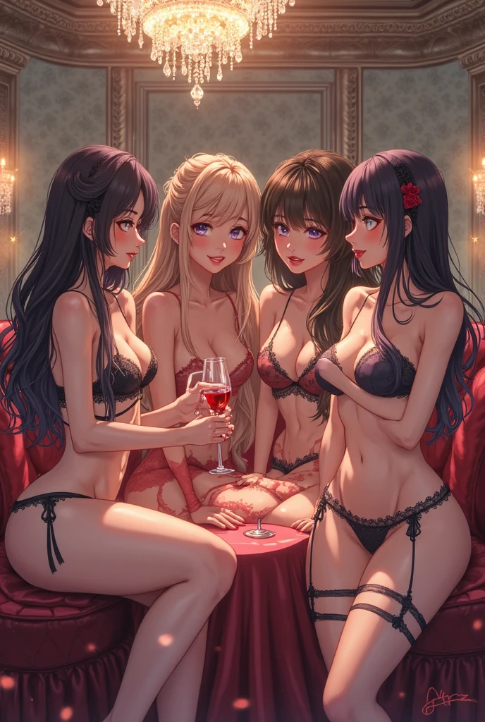 (The three women are wearing long black dresses.:1.8)、((She is wearing a beige open cardigan:1.5)(((From the back angle)))Erotic brown skin、Three old women with dark hair、Highest quality、超High resolution、High resolution、Detailed CG、8k wallpaper、50 years old、Detailed and beautiful、(Brown and shiny body、:1.5) (At the school pool) (Three people lined up on all fours, with their butts facing the viewer)、((Three women kissing each other passionately))((Three people making kissing faces with tongues out))With tongue out and ahegao face、((White drool overflows and becomes sticky