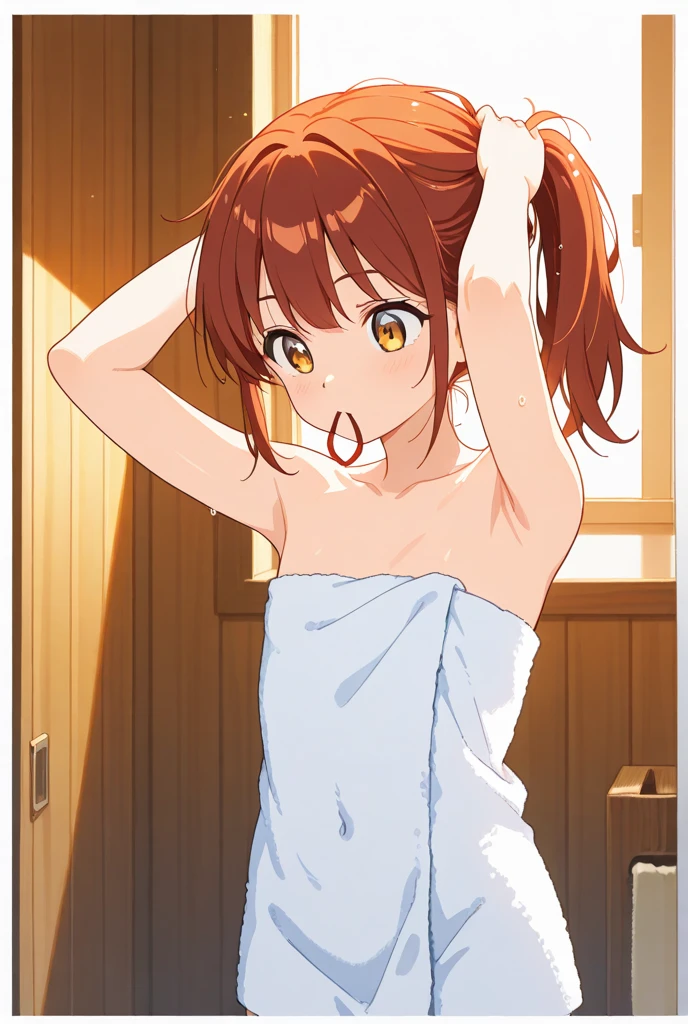 2girls , tiny kids , one girl is tiny Chibi , large head , smiling , short torso , slim body , tanned Skin ,in the shower room , perfectly naked , (red cheek) , ((perfectly_bare)) , wet_body , (((Wet_body_with_White_liquid))) , (kissing) (((cum_on_Face))) , facial