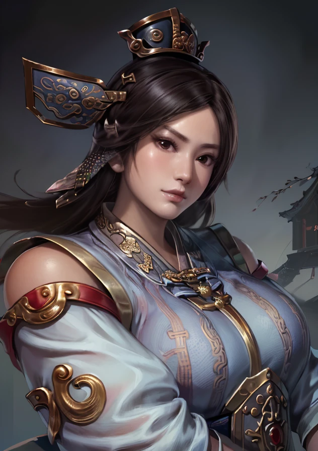um close up de uma mulher com uma roupa azul e dourada, Retrato de Chun - Li, Retrato de Chun Li, Chun - Li, Chun-Li, Chun Li, Artgerm extremamente detalhado, Wojtek FUS, 8K Artgerm Bokeh, Modelo IG | Artgerm, Por Ruan Jia e Stanley Artgerm