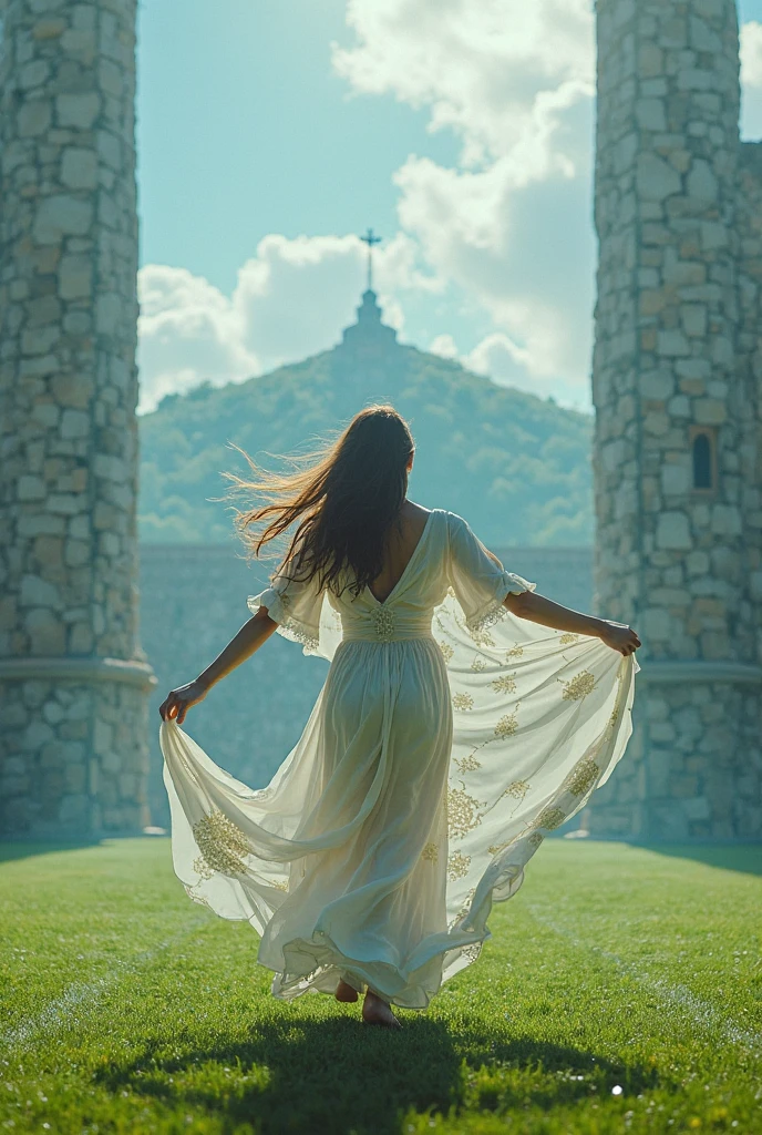 1girl, colorful 3d blender render, Golden ratio, landscape of a Frosted Nurturing Yellow ([The Danube River|Laos]:1.3) in the distance there is a Temple of Literature, Robotic city with Olive, Fall, (renaissance art stylized by Raphael:1.0) , (Rupert Vandervell:1.2) , (Kitagawa Utamaro:0.8) , Graphic novel, Regret, American Impressionism, Starlight, 800mm lens, BW, dreamy, bloom, "Footprints on the path of discovery, seekers of truth, unveiling the mysteries that lie beyond the veil.", highly detailed, contest winner