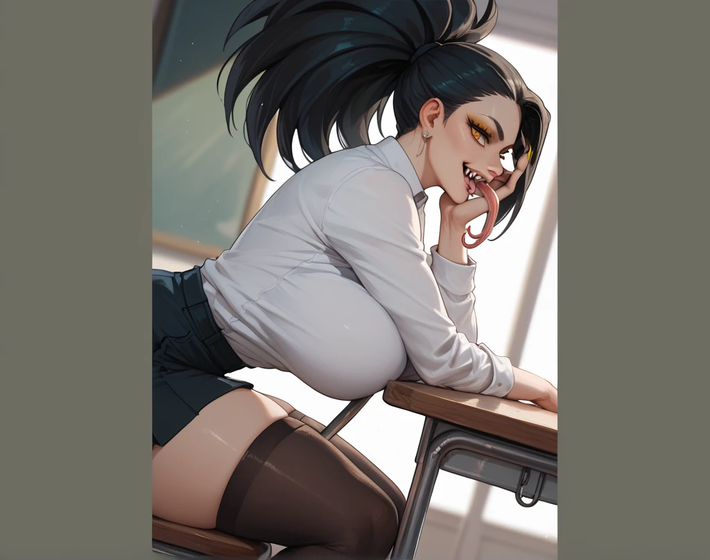 Schoolgirl, emo teen, dildo in mouth, Ahegao face, panties, thong, секси thong, Background room, seductive girl, perfect ass, ideal figure, has an orgasm, marks after blowjob, 17 years