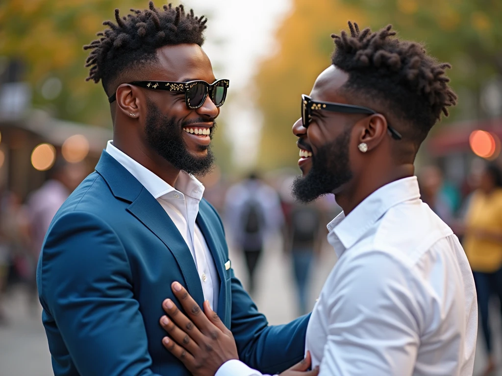 Gay couple getting married, a black man and a white man, white background