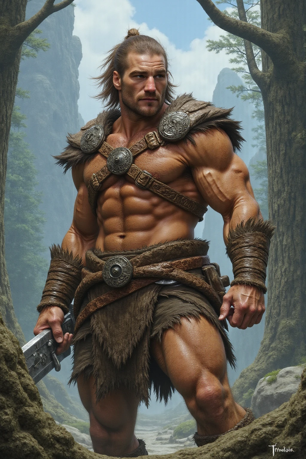 Conan the barbarian: ultra realistic and detailed