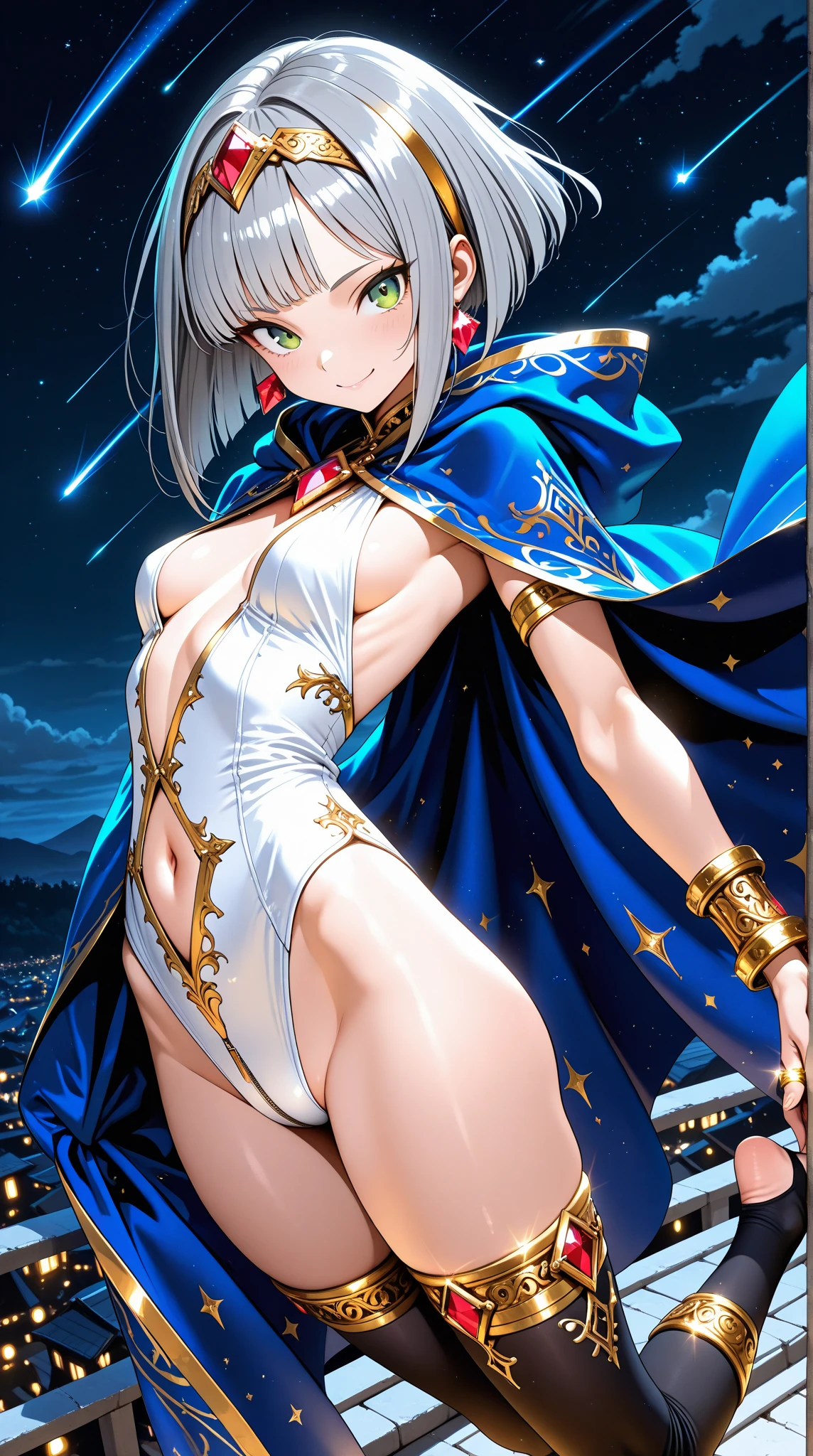 1girl, Mysterious Heroine X, Fate/Grand Order, anime style, high detail, sexy, beautiful, exposed skin, slender, exposed breast, nipples, nude, moon, stars, absurdres, high res, ultrasharp, 8K, UHD, retina, masterpiece, accurate, anatomically correct, textured skin, super detail, high details, high quality, award winning, best quality, highre, looking at viewer, detailed eyes