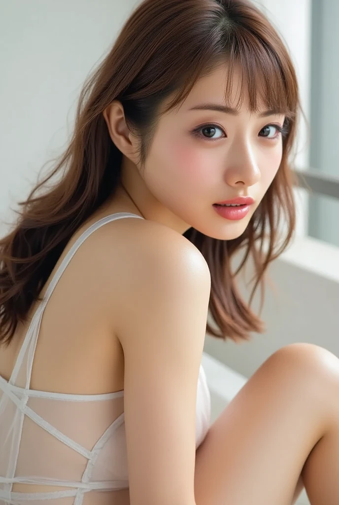 Japanese schoolgirl),((Beautiful girl)),cleavage,the expression imagining what feels good:1.2,(perfect body beauty:1.2),((perfect body)),