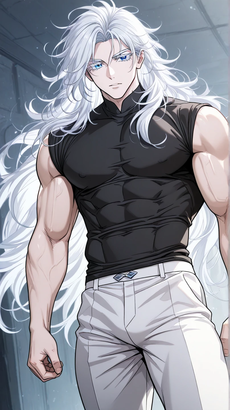 
Mirko , My Hero Academy , unclothed, long white hair , amber eyes , huge , playa, sexy