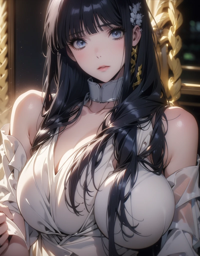(masterpiece:1.2), (best quality:1.2), perfect eyes, perfect face, perfect lighting, 1girl, mature female, long hair, colorful streaks, pompadour cut, face focus, close-up, blushing, thick eyelashes, eyeshadow ,(skinny body, fit, abs, gigantic breast, no bra, wearing a wet white shirt, intimate, detailed:1.3), (panties, intricate:1.3), (choker necklace:0.8), (highly detailed face:1.4), (sitting legs spread wide open showing her sexy underwear), (8k, uhd, dslr, high quality, cinematic lighting, bokeh), (dramatic, award winning photography, incredible masterpiece:1.3) (strong depth of field)