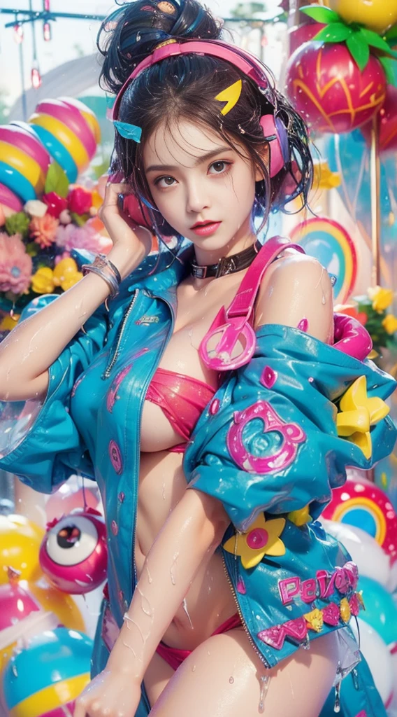 1,(((bishoujo,Off-shoulder,Shoulder straps slipping off,cleavage cutout,Shocked,Asymmetry,irregular,open cloths,Shy,(Beauty contact lens 1.5),Exposed breasts,Pure and sexly,(Super skinny:1.5),(See-through clothing:1.5),Sexly's expression,Conical chest,Broken clothes,torn))),glamor,dynamic pose,Shuriken,curvy ,High target_solve, clearly_image, Detailed background,best quality, number, Very detailed, Finely, high resolution, 8K quality, Perfect dynamic composition, long hair, Charming pose,(sexly:1.0),Shy,masterpiece, best quality, high resolution, 8k, HDR, raytracing, detailed shadows, beautiful girl, (hyperdetailed:1.15),maebari/pasties,1
