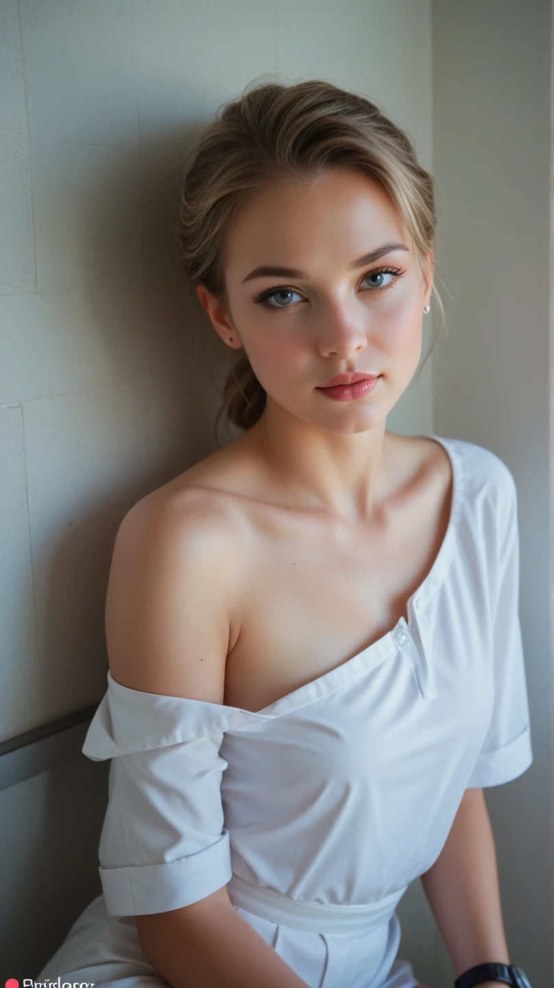 Thorough,analog style,eye focus,top quality,(very detailed skin),photograph of an exquisitely beautiful pale skinned Scottish punk girl,24 years,blonde with an elegant nose,(wears a dress),perfect face,inviting eyes, Skin pores,in the summer park,sharp focus,(backlight:0.7),Granularity,снято на Sony A7R IV,18 mm F/1.7-cine lens,(very detailed, confusingly detailed),8K,HDR,seductively posing,foreground,(Upper body:0.9),
