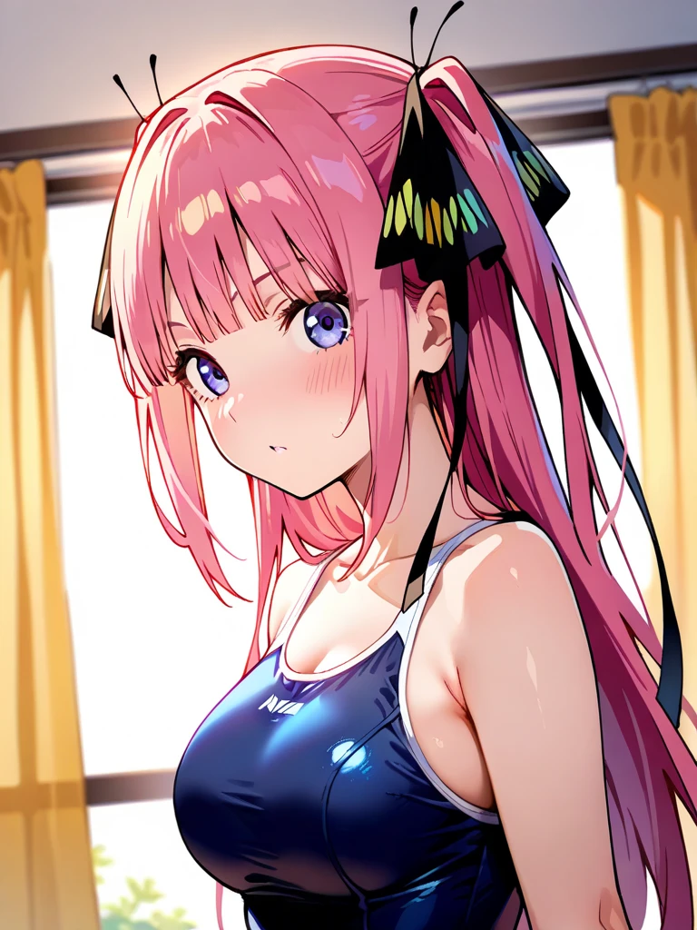 together, sucubo, chica demonio, pelo rosa, intense pink hair color, ojos azules, labios enormes, pelo ponytails, pechos grandes, Figura de reloj de arena, (cintura estrecha), confianza, superioridad, malcriada, muslos gruesos, cardigan, de pie, en el infierno, bow tie, pendientes, comercio, tema rosa, sweater, diafragma, falda plisada, sonrisa, sonrisa malvada, medio plano, pov dinero, ((pov desde abajo)), punto de vista bajo, beso, kiss, kisscam, pov kiss