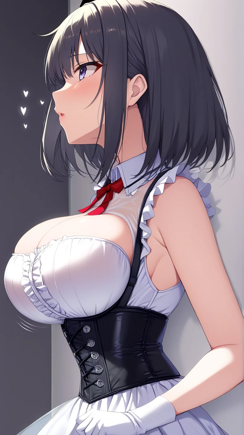 Black Hair 、short hair、Ahegao、Acme Face、Roll your eyes,Completely naked、、((Huge nipples:1.2))、,((Puffy nipples:1.2))、((Long nipples:1.7)),((Trembling with sexual climax:1.5))、 Sexy bunny costume,Reverse costume,Bunny ears,belly button,chest,Revealing clothing,At the bar、squat,Spread your legs,heart shapes pasties