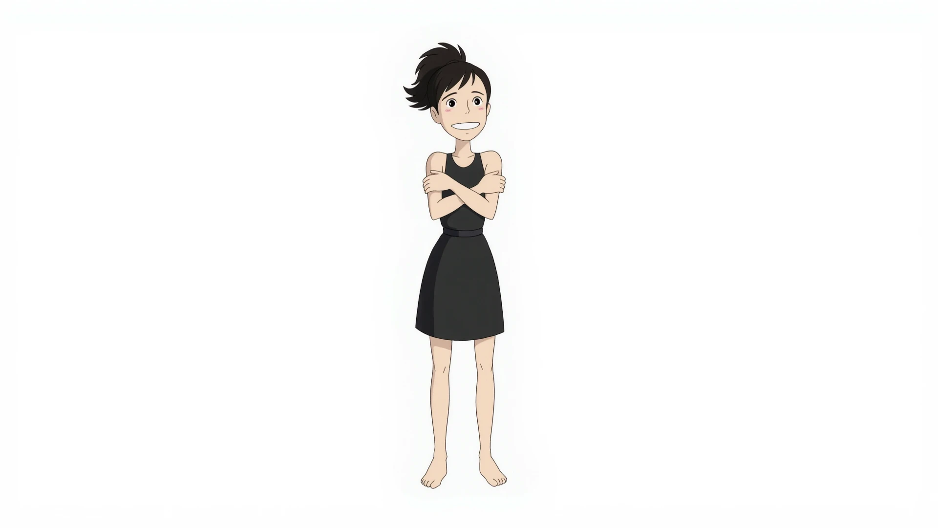 gorgeous lips, (masterpiece), (best quality), (ultra-detailed), very aesthetic, perfect composition, intricate details, absurdres, detailed face, (anime, masterpiece, intricate:1.3), (best quality, hires textures, high detail:1.2), zashiki-warashi, jet black bob haircut, kimono, expressionless, childhood, (thigh), looking_at_viewer, blush, open_mouth, bangs, navel, nipples, hetero, lying, one_eye_closed, teeth, solo_focus, tongue, tears, on_back, armpits, clothes_lift, arms_up, bottomless, bed_sheet, pov, shirt_lift, trembling, camisole, tearing_up, (1boy, dark skin male, out-of-frame_censoring, implied_sex, tickling), shiny skin, (adult, panties)