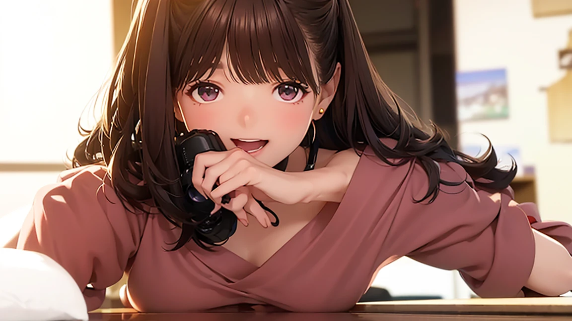 nsfw, wearing sundress,(wet-Seethrough:1.3),sundress:White,1girl in,(selfie shot:2), (Close Up: chest:1.5),(from above:1.5),(medium chest:1.3), {erect nipples}, Top quality, 1 beautiful Japanese woman, teen,high school student,(18 years old),medium hair, (brown hair:1.2), Ultra-realistic capture, Highly detailed, High resolution 16k close-up of human skin. Skin texture must be natural, With such detail that pores can be finely identified. Skin should look healthy, In a uniform tone. Use natural light and color,