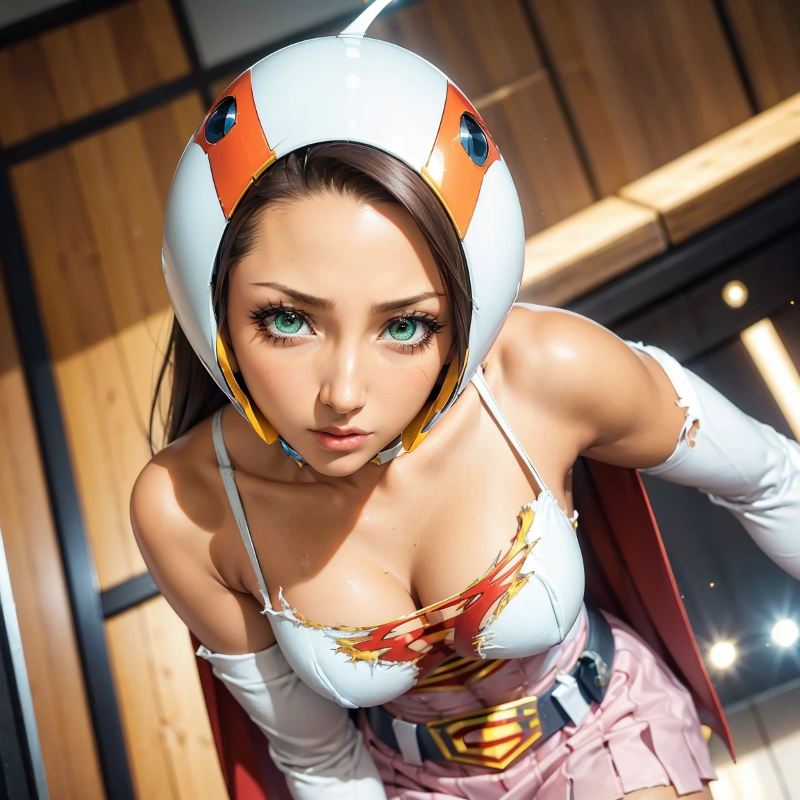 ((masterpiece, highest quality, Best image quality, High resolution, Realistic, RAW Photos, 8k)), Retro games, Nintendo, Sega, Namco, Capcom,Big and cute eyes、Charming smile、Very beautiful and sexy in every detail、7-Head Beauty、Sexy Costumes