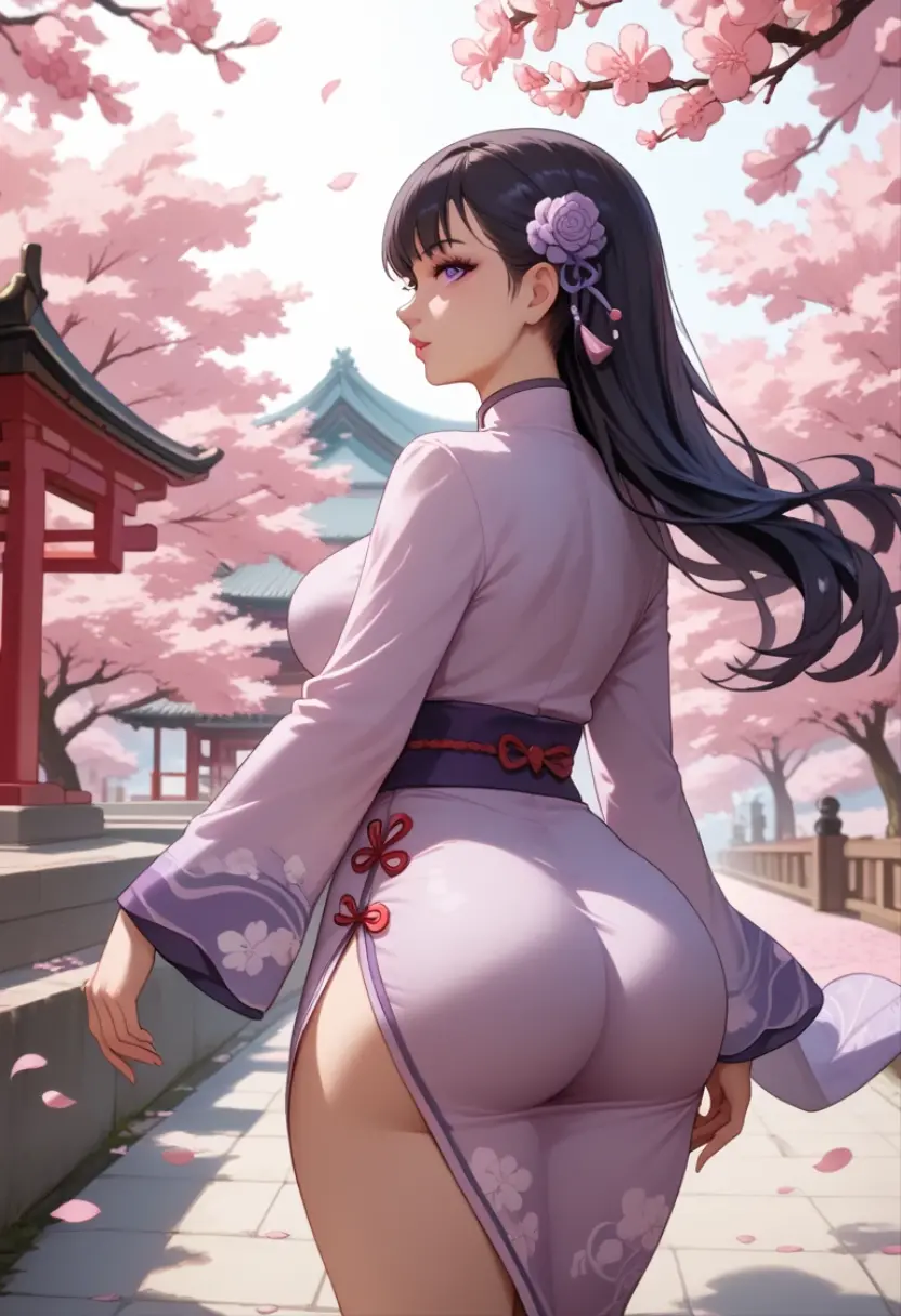 kimono､teens girl､Chubby body type､Big Breasts、Big breasts､Big Ass、