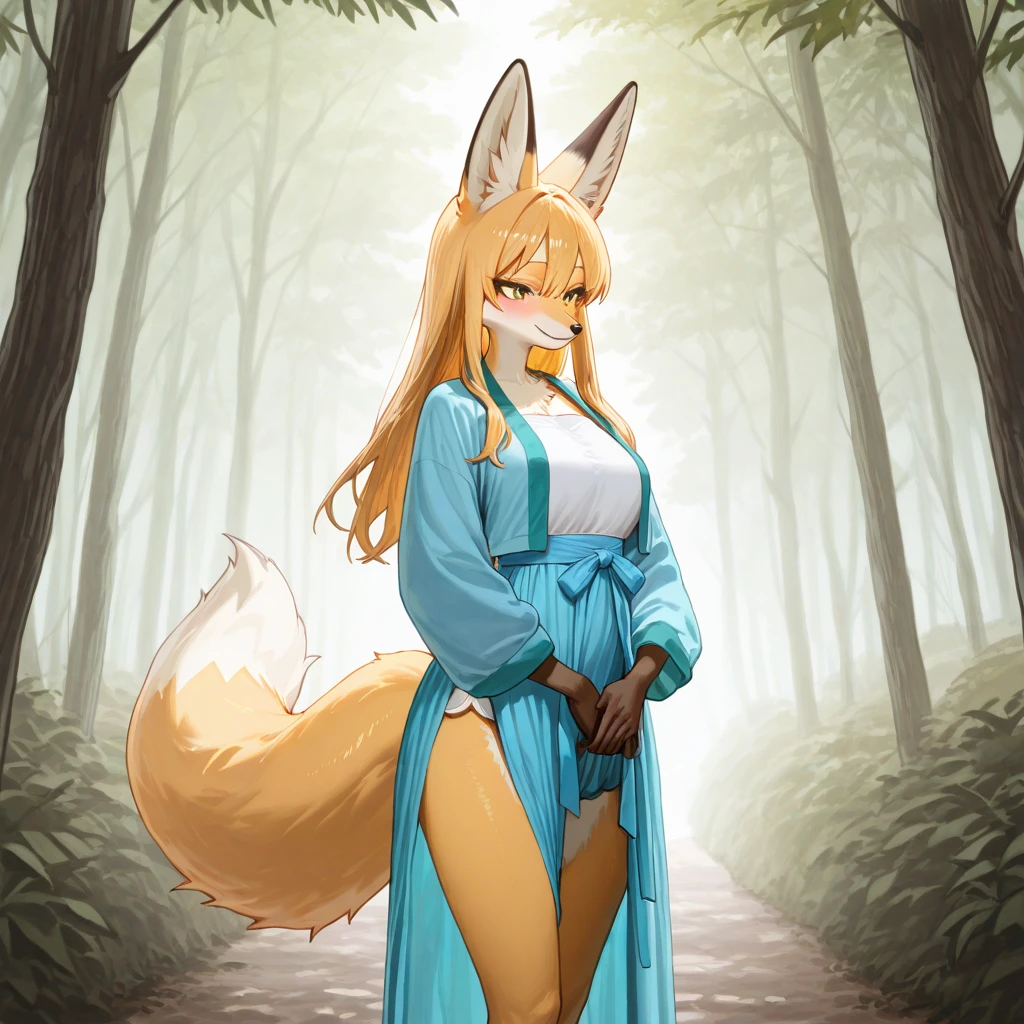 ( full body:1.3),huge breasts,highest quality,Highest Resolution,(Fluffy personification :1.6),(young :1.6),(Pale-colored fox girl:2.0),(Yellow long hair:2.0),Wavy Hair,Messy Hair,(Light yellow fox ears:2.0),(Yellow fur:2.0),Small breasts,Glasses,Romantic light,View Viewer,The Face of Desire,Open your mouth, Naughty smile,Very naughty eyes,Heart Eyes,Heart-shaped eyes,{{best quality}}, {{ultra detailed}}, {{beautiful}}, illustration, beautiful detailed eyes, full body, {{{{solo}}}}, {{taur:2.0}}, {{monster girl:2.0}}, fur, , , small breasts, {{{{hair}}}}, {{floating hair}}, detailed light,yellow,short hair,Fox's Tail,Fox Ears,Fox's paws,Thick legs,shoot from side,(Simple Background:2.0),(Fur body:2.3),(Fluffy personification :1.6),(Fluffy personification :1.8)(whole body:2.0),Detailed eyes、Beautiful body line、Four legs、Detailed tail