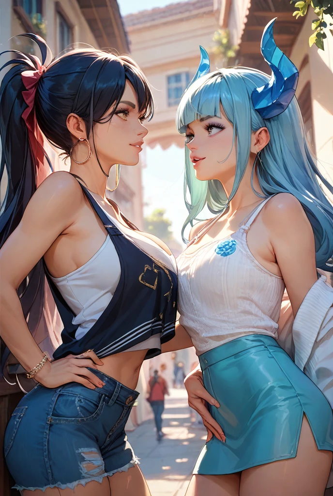 Hindu goddess, Serious and sexy face, Have a supernaturally beautiful face, light blue long hair, lightblue hair, And light blue eyes. (perfect anatomia) , (perfect eyes) Her figure is extremely charming, gigantic cleavage breasts, Heavy breasts, Fitness buttocks, Fabric covers the breasts, Rupture of the abdominal muscles, Aqua green thick silk dress, Large abdominal muscles,optic_blue_the hair, maam,1female,((A MILF,mother with big breasts,mature,Mature woman,45 year old female,AS-Adult)), (Large breasts:1.5),A sagging breast,Colored inner hair,((light blues_The eye:1.3))),complex eyes,Beautiful and detailed The eye,symetrical eyes,((((Dark_The skin:1.3,(Dark skin),Glow skin:1.5,Brightens skin: ,Glossy glossy skin,The skin is very radiant,shining body,Glowing skin)))),(spider lower abdomen,Willow waist,Wide hips, body,inflatable legs),(((详细的脸))), (cute big breasts,Debauchery,Sensual,Seductive look,Tempting,((pornographic)),Rich cleavage,posh,Eagerly,((NSFW)), A queen,goddes,fanciful,Clothing that exposes,show skin,(Beautiful hindu clothing),(Party hindu costumes, Very loose clothes):1.9, hindu style, naked belly, exposed bare shoulders, Golden bangles,detailed outfits,Chopping,silkouette,((see-through cloth:1.5)), (((complex clothing,Complex clothes))), (dynamicposes:1.0),arrogant face, Arrogant smile, ,(at centre,Scale to fit the dimensions,the rule of thirds), ((cedar forest at night)), dark stormy clouds,Winters,scenecy:1.25,((Snow forest background)),Christmas tree, A high resolution,Focus sharp,(ultra - detailed,The is very detailed),(realistic artwork:1.37),(extremely detaild的 CG unified 8k wallpapers),(((vivd colour,Vibrant theme))),(iintricate),(tmasterpiece),(Best quality at best),