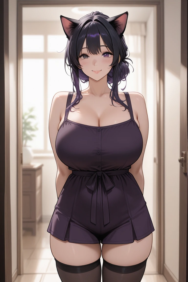 Wide thighs, firm breasts, wide hips, lingerie, detailed eyes