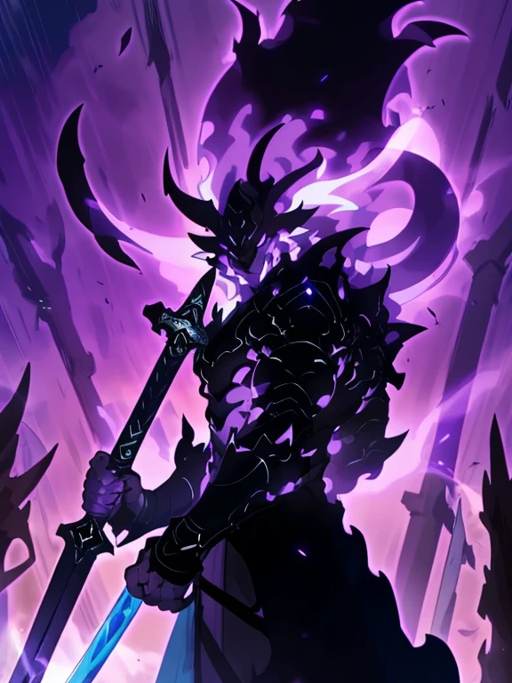 black armor, dark jewels, dark aura, shadowy smoke, horror ambient, surrounded by dark tentacles
