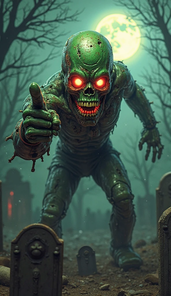 abacate assustador, terror, Halloween, foto realista, (masterpiece、top-quality、top-quality、Beautifully Aesthetic:1.2)、(Anime style)、(((Dark Halloween Zombie Monsters)))、Cool pose、ighly detailed、colourfull、highestdetailed