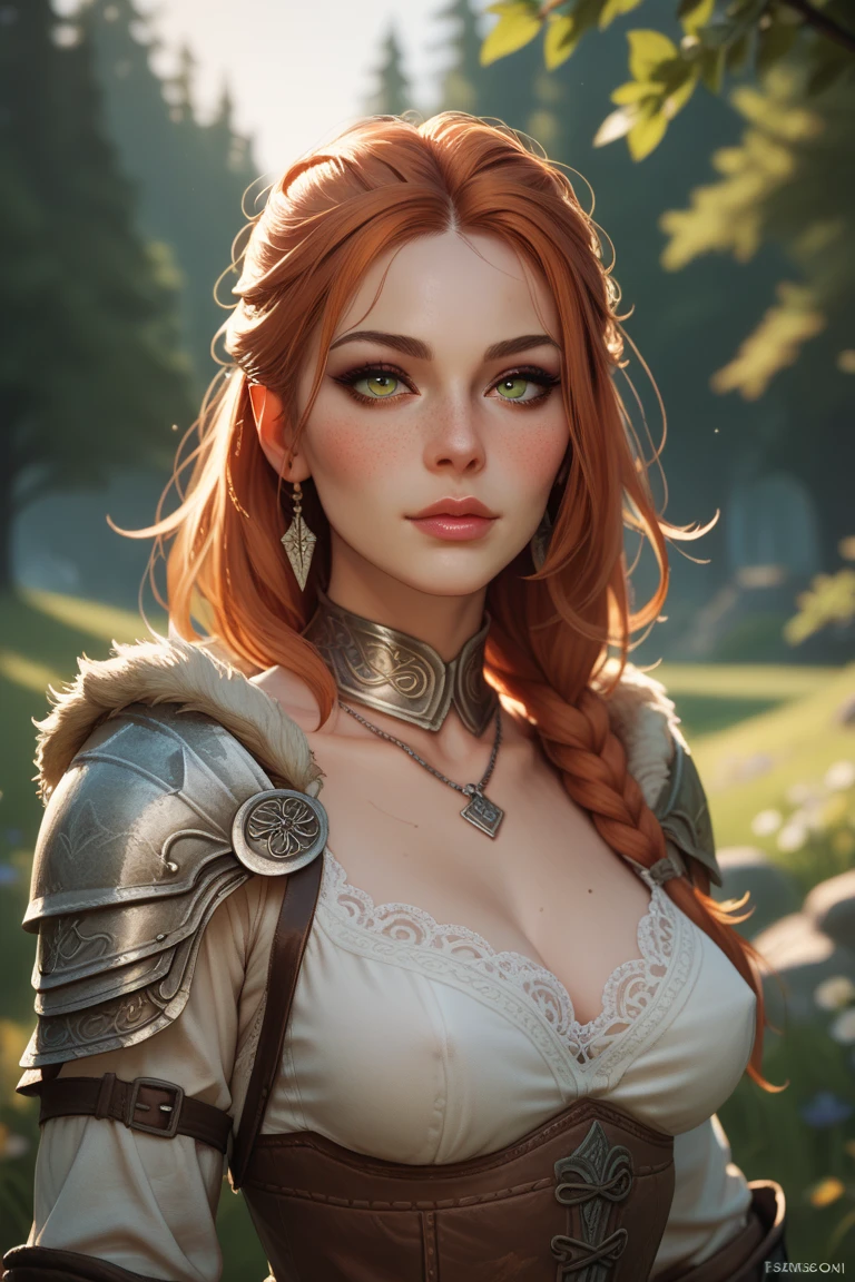 pintura de uma mulher com cabelo vermelho em roupas de plebeia, Estilo de arte de John Collier, mulher com cabelo de cobre muito eneolado, uma jovem ruiva, Retrato de uma jovem arqueira, No Bowater Art Style, Directed by: Roberto Lenkiewicz, Geraldo Brom, Alberto Lynch, portrait of Yennefer de Vanderberg de cabelos ruivos crespos, Dave Sim,  de cabelos vermelhos em uma floresta, corpete preto, Wearing a black mask only covering the mouth, roupa preta de arqueira, obra-prima, mais alta qualidade, (sozinho), (rosto perfeito: 1.3), (alto detalhe: 1.2), Dramatic, 1girl, (pale skinned), longos cabelos ruivos, cabelos vermelhos enrolado, (middlebreasts), sobrancelhas claras, cabelo longo enrolado, noite, roupa medieval, brincos, olhos amarelos, umbigo coberto, pouty lips, Curvilinear, (arms behind back: 1.4), Coberto, fundo detalhado da floresta, arte de artgerm e greg rutkowski, Glitter, cabelos vermelhos acobreados crespos, cabelos ruivos acobreados, cabelos vermelhos, mulher ruiva, cabelos vermelho crespos, Ruiva merida princesa, cabelo enrolado, braided hair