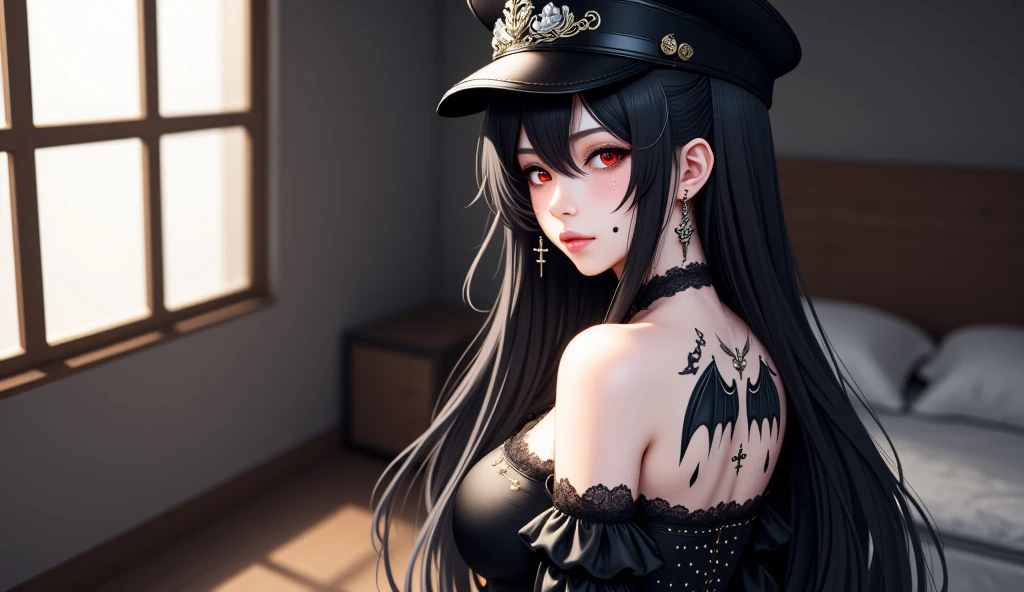(ultra high res,photorealistic,realistic,best quality,photo-realistic), (8k, raw photo, best quality, masterpiece), ((nsfw)), (photon mapping, radiosity, physically-based rendering,automatic white balance), technological sense, best quality, masterpiece, illustration,CG ,unity ,wallpaper, official art, Amazing, finely detail, an extremely delicate and beautiful,extremely detailed, highly detailed, sharp focus,rich background,blurry background, (real person,photograph), (((high detailed skin,visible pores))), (((face close-up))), ((small breasts)), Her body towered over you, at least twice your height, with long, spindly arms that ended in dozens of writhing, serpentine tentacles. Her face was a mass of wriggling tendrils, her glowing red eyes peering down at you with a look of amusement. You couldn't help but feel intimidated by her presence, knowing that she possessed immense power and intelligence. Her long, slender fingers flexed, and you could see the razor-sharp claws that extended from each tip. Despite her alien appearance, there was something undeniably alluring about her, a dangerous beauty that drew you in even as it made your heart race with fear.