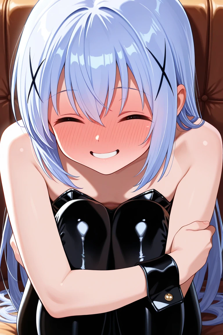 Heart Lingerie,laugh at,White pubic hair,Holding a big dildo,Love juice