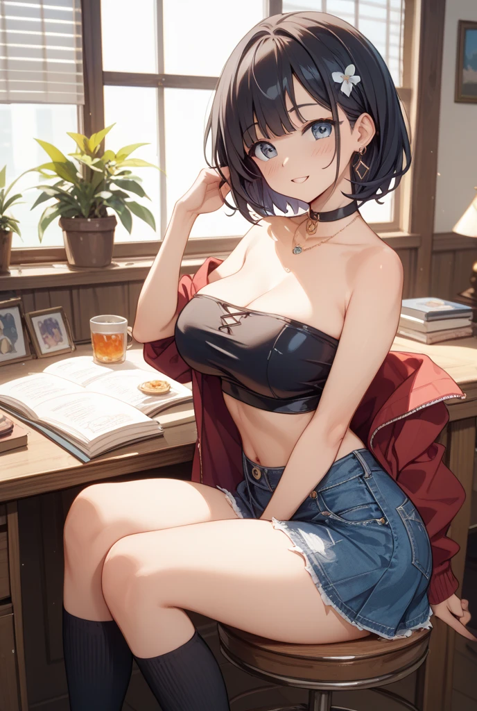 、(masterpiece、Highest quality)、Highest quality, Ultra-high resolution, (((masterpiece))), alone, Sweat、Big eyes, Composition from the front、Shortcuts、Embarrassed face、Blonde Hair、Cut your hair short、School classroom、skirt、short hair、Browsing Caution、Upper body naked、Breasts exposed、Nipples、Large areola、Sitting in a chair without a backrest、Internal Medicine Examination、Woman showing her body、belly button、真Composition from the front、School Insurance Office、curtain、cubicle、window、door、Fluorescent lamp