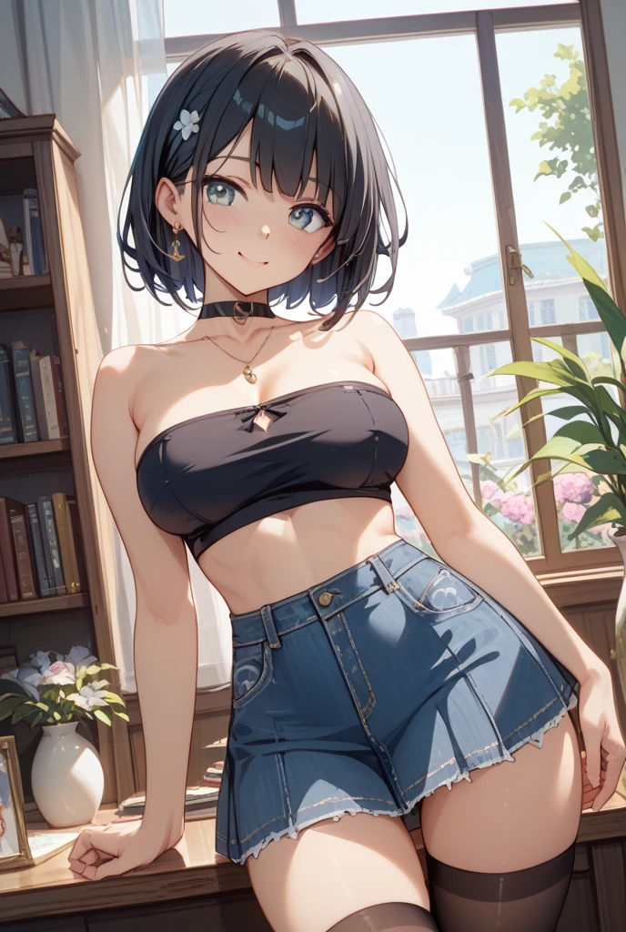 (masterpiece、Highest quality)、NSFW、(masterpiece、Highest quality:1.2)、1 person、solo、M字Leg spread、Leg spread座り、White string panties、Open legs、Legs open、Leg spread、(Big Tits、Big Breasts、Transparent breasts)、In town、congestion、belly button、Thigh、(Big Tits、Big Breasts、Transparent breasts)、(Erect nipples、black tank top shirt、black bra top、Low rise、belly button、Navy blue denim short skirt、Micro Mini Skirt、White string panties、Gold Necklace)、(Big Tits、Big Breasts)、(tall、Toned body、slim body、Brown Skin、Sunburn、Big Breasts)、(Slanted Eyes、Dark Eyes)、(Sexy look、Erotic look、Estrus、Lust)、((black hair medium straight、Black hair medium bob))、In town、Female teacher, 23 years old、Rumiko Honjo、((masterpiece))、((Highest quality))、((detailed)、((Adult female))、photograph、美しくdetailedな顔、detailedな目、独奏、