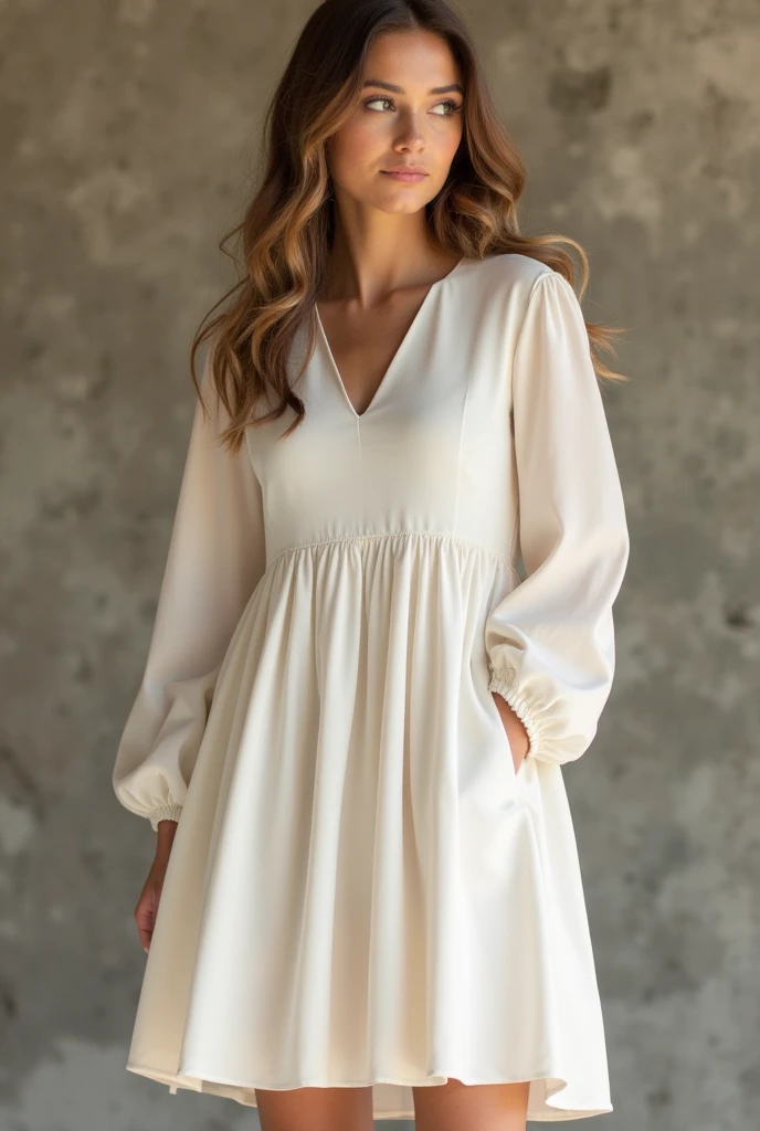 Laura Haddock wearing elegant cloth clothing and smiling