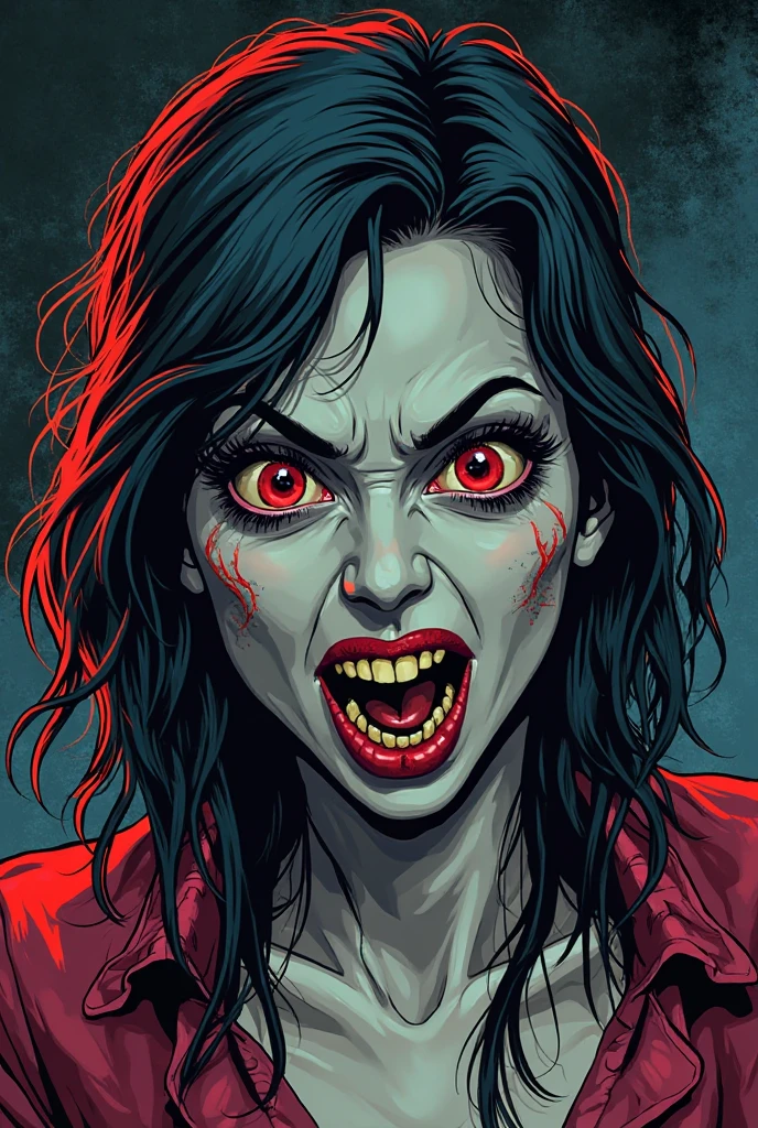 Criminal blood count Dracula man character with black hair cartoon image of a cartoon style illustration, cartoon art style, cartoon art style, open mouth with vampire teeth stained with criminal blood Digital illustration style, highly detailed character design, cute detailed digital art, darkness and blood, Portrait Character Design, beautiful digital illustration, high-quality portrait, Art on a white background stained with criminal blood