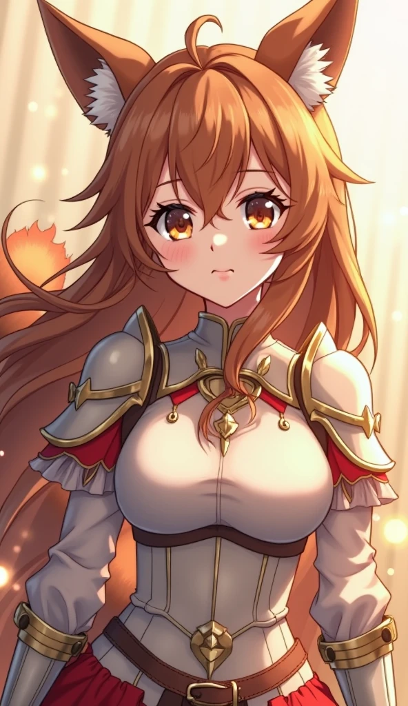 masterpiece, best quality, asuna ichinose, blue eyes, very long red hair, hair blue ribbon, solo, 1 girl, grin, floating hair, looking at viewer, massive breasts, big breasts, front view, white background,