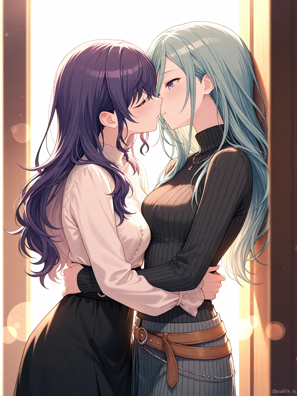 masterpiece,best quality,best resolusion,1 girl,detailed,Akane kurokawa character,short black hair,green eyes,smile,wearing a black jacket with a white collar,wearing a grayish blue tie,normal breasts,beautiful face,beautiful hair,beautiful eyes,beautiful body,beautiful hand,perfect lighting,colored