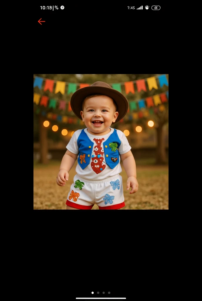 ((Create an image of a boy, wearing a cowboy outfit, smiling, with the letters "MR" on his belt buckle