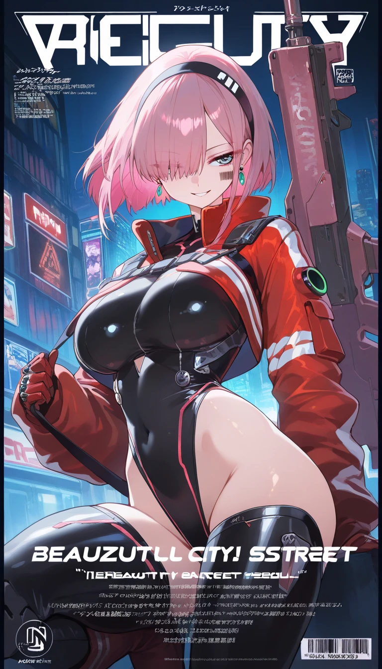 スーパーカーのボンネットにかがむgirl Red Supercar naked 1girl bright red face Fold your hands behind your back Accentuate your breasts Showing off pussy Super embarrassing To pee Ultra-detailed background Anime Style Circuit So cute! Pink Hair Wear a black mask Highest quality Masterpiece