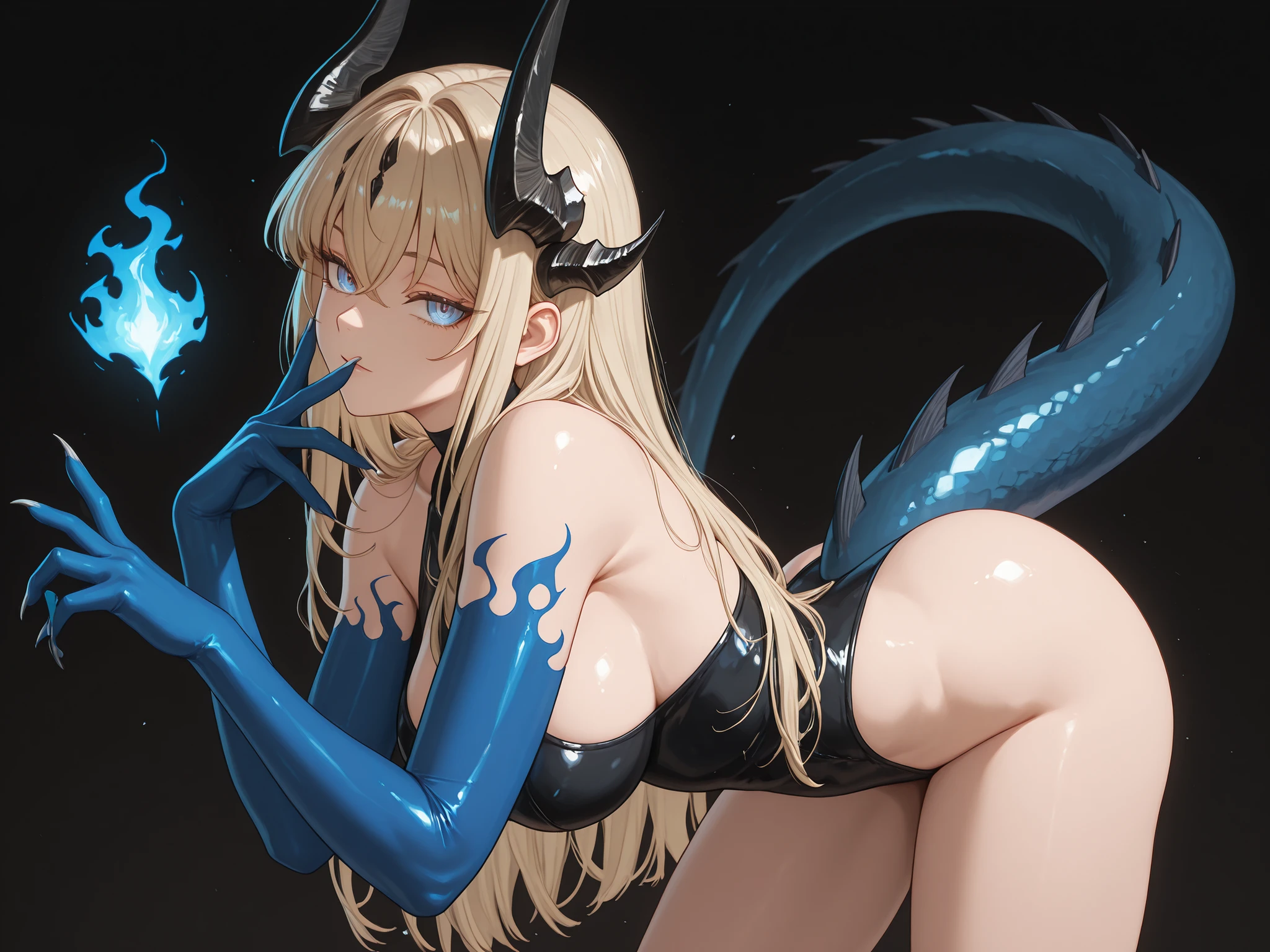(masterpiece), best quality, expressive eyes, perfect face, 1 female soldier, mature woman, blond hair, middle hair, ((torn clothes, broken armor)), elbow pad, knee pad, black panties, ((defeated by tentacles, tentacles penetration, swarm tentacles gangbang, tentacles wrap around nipples)),  ((orgasm)), smile, shy,  blush, sweat,