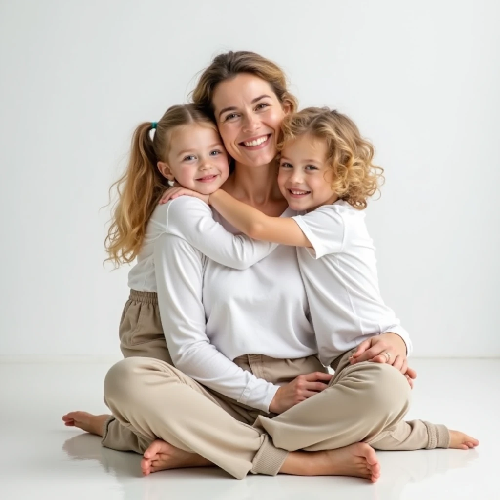 Une mère blonde et un père brun avec un bébé fille rousse blonde