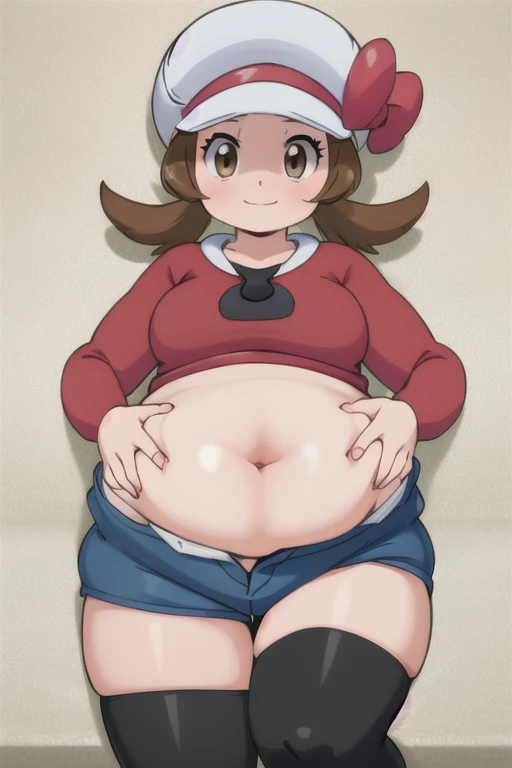 , pokemonmay, blue eyes, brown hair, bandana, long hair, red bandana, twintails, hair between eyes, nude, (puffy areola, puffy nipples), full body, sleeping, solo, on knees, riding human sex, vaginal penetration, cum inside, solo focus, (pregnant:0.8), ahegao