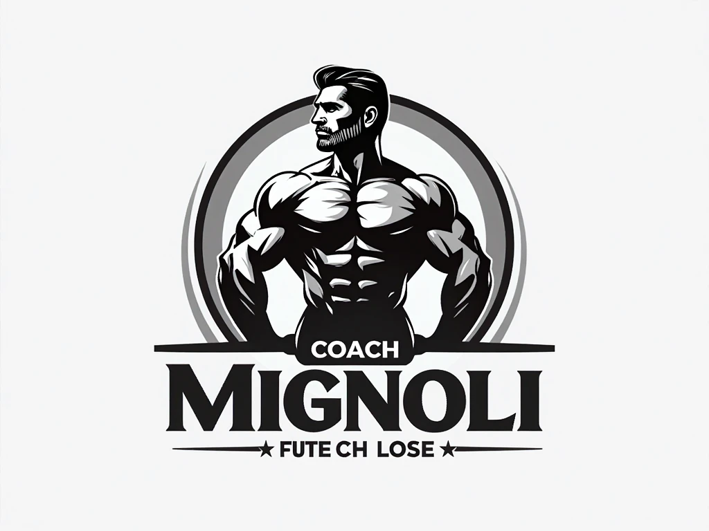 Drawing for a gym logo that reflects old age