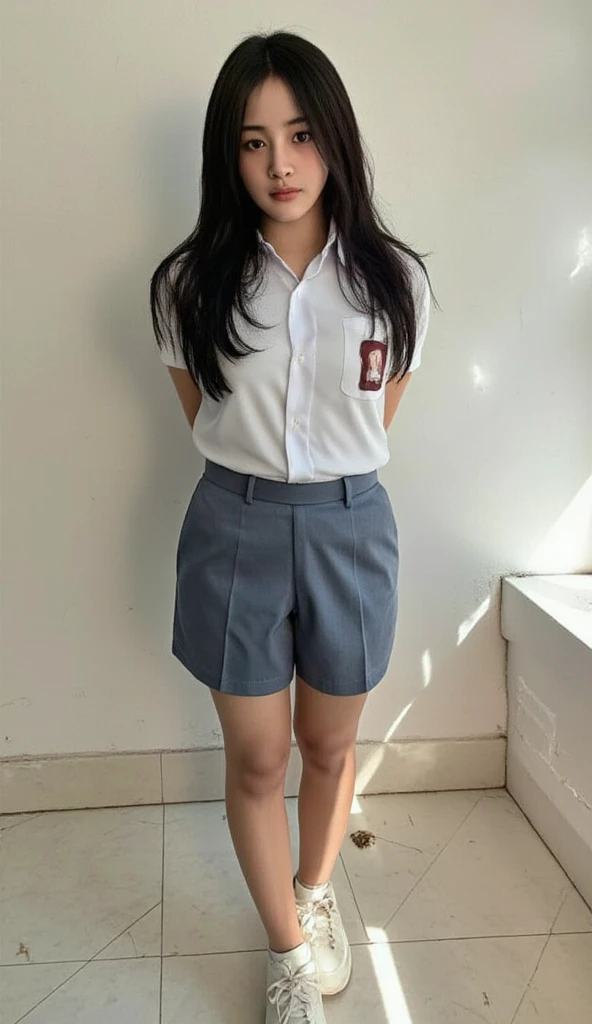 Elementary school girl 9 years old pants tongue pussy line