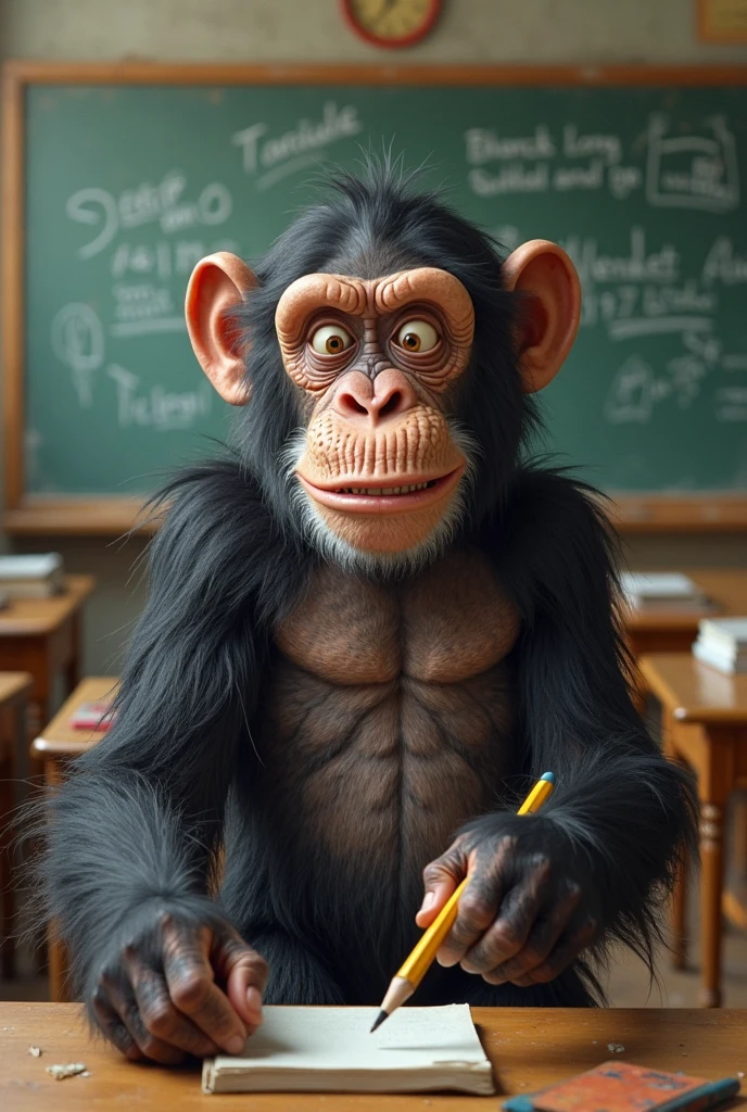 Hanuman siiting in class room