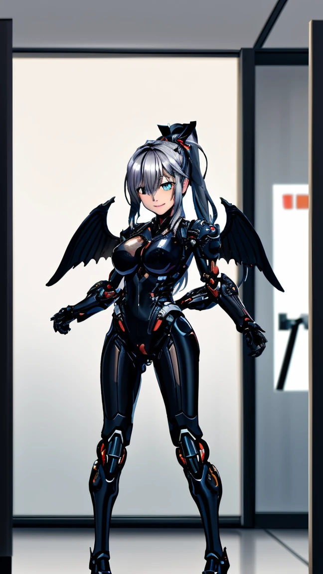 1girl, blue theme, angelic, part machine, blue eyes, silver hair, short hair, body suit with exposed mechanical parts, wings, glowing mechanical components, in flight, heavenly background, full body, looking towards viewer, [realistic], [3d],(8k, RAW photo, best quality, masterpiece:1.2), ultra high res, photo realistic, professional lighting, detailed lighting, professional photography, high quality, high res, extremely detailed, bloom, depth of field, sketch, sharp focus, soft lighting, detailed, detailed skin, to8contrast style