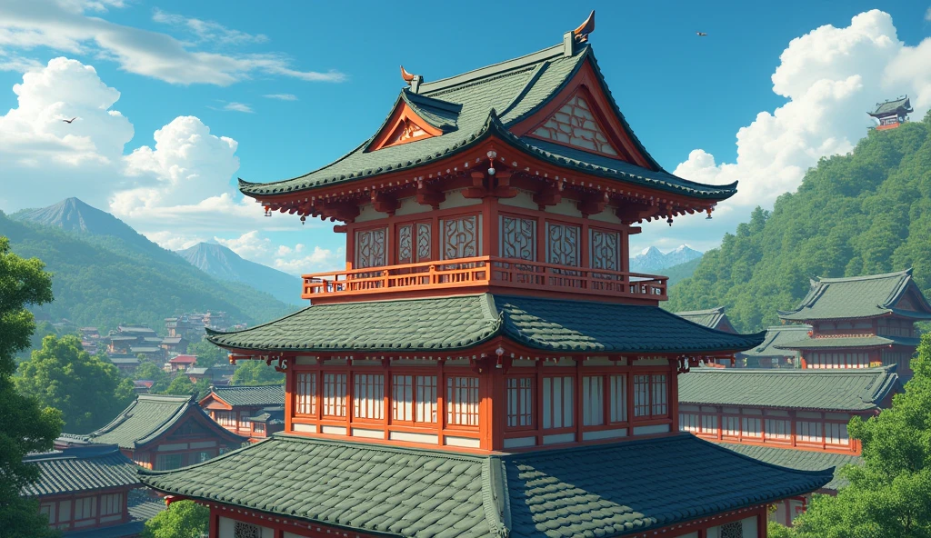 Quaint Chinese tea house roof,proper,