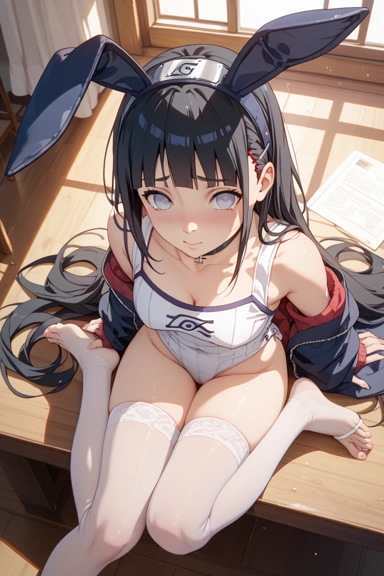 rating_all, score_10, score_8_up, score_7_up, Hestia, 1girl, solo, giant breasts, blush, smile, gloves, long hair, black hair, blue eyes, bow, ribbon, cleavage, sexy bikini, barefoot, white gloves, hearts, sexual pose, yoga pose, spectator looking from below, sexy corset, garter belt, anime artwork, (((high resolution))), (((sharp focus))), (((high definition))), (((elegance))), ((((extremely detailed)))), (((fine details))), (((breathtaking))),
(((amazing))), (((beautiful))), (((gorgeous face))), (((perfect
facial features))), (((stunning))), (((glow))), (((shiny
skin))), (((shine))), ((cute)), nsfw,