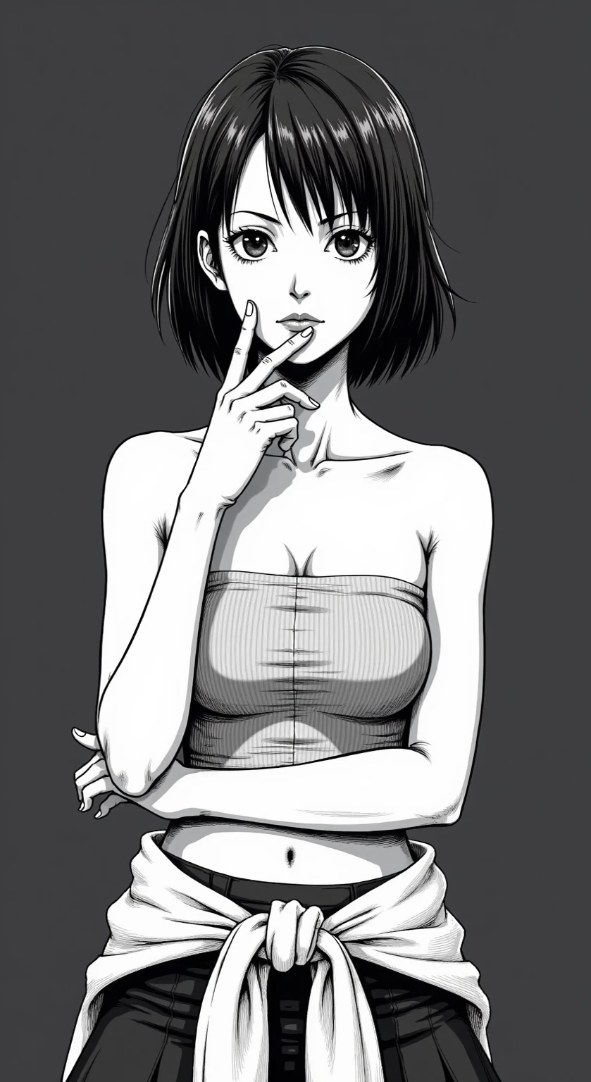 handle_sketch_style, 1 girl, One, ink, sketch,