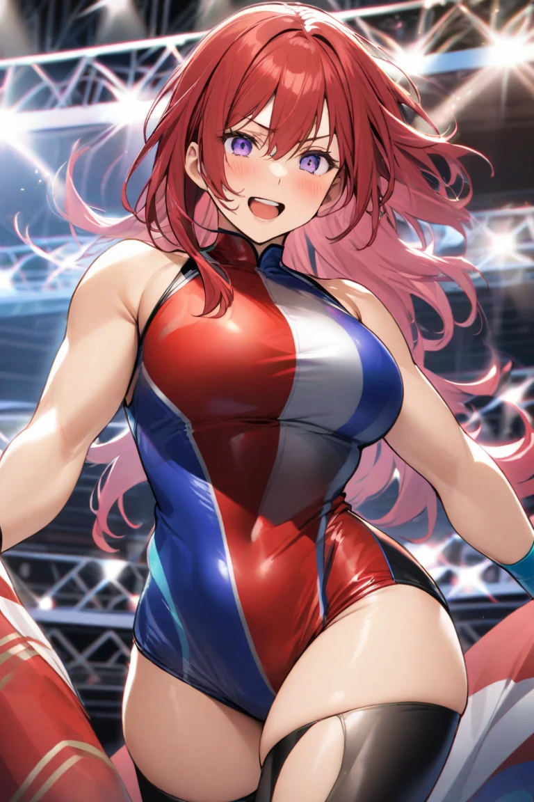 speed skating、arena、Beauty、run with one's hips low、breast enhancement、thick thighs、goggles、race、front