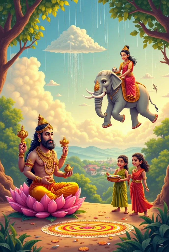 Lord Shiva and Parvati sit together ??? picture on bike